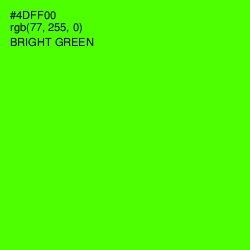 #4DFF00 - Bright Green Color Image